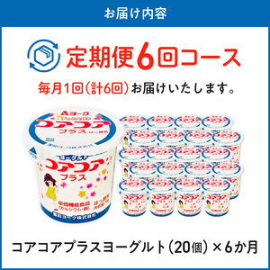 【6ヶ月定期便】愛知ヨーク コアコアプラスヨーグルト 20個入 [108A12-T]