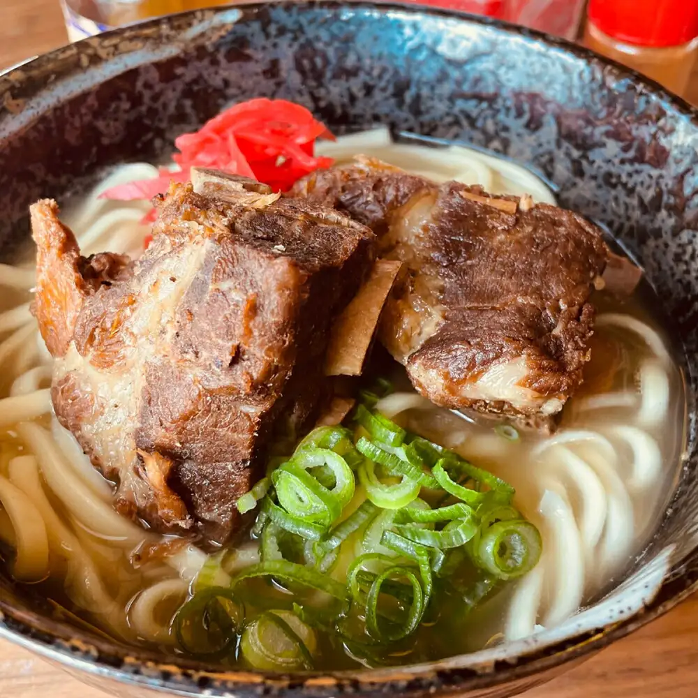 沖縄そば 本ソーキそば (豚スペアリブ) 4食セット   BCAO005 そば 