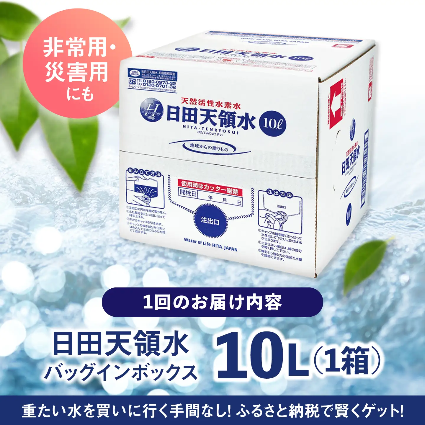 【全7回定期便】日田天領水 10L×1箱 天然水 備蓄 防災 ミネラルウォーター シリカ [AREG049]