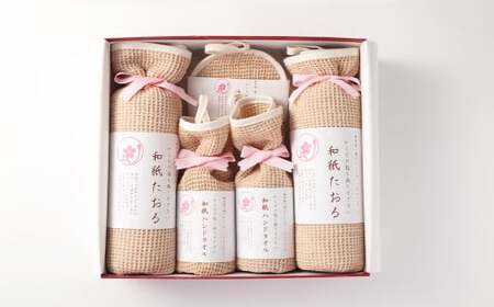＜和紙の布＞和紙ギフトセット 布 和紙 タオル セット