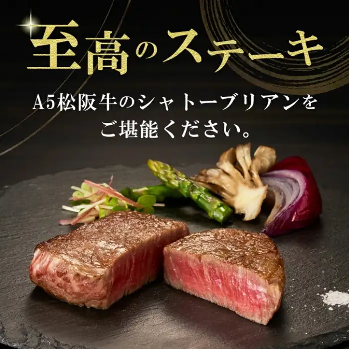 松阪牛シャトーブリアンステーキ 480g A5 [ 松阪牛 ] / 9.6-1