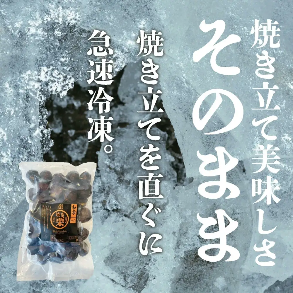 和栗専門店「美むら」の大粒 焼き栗1kg　【11218-0845】