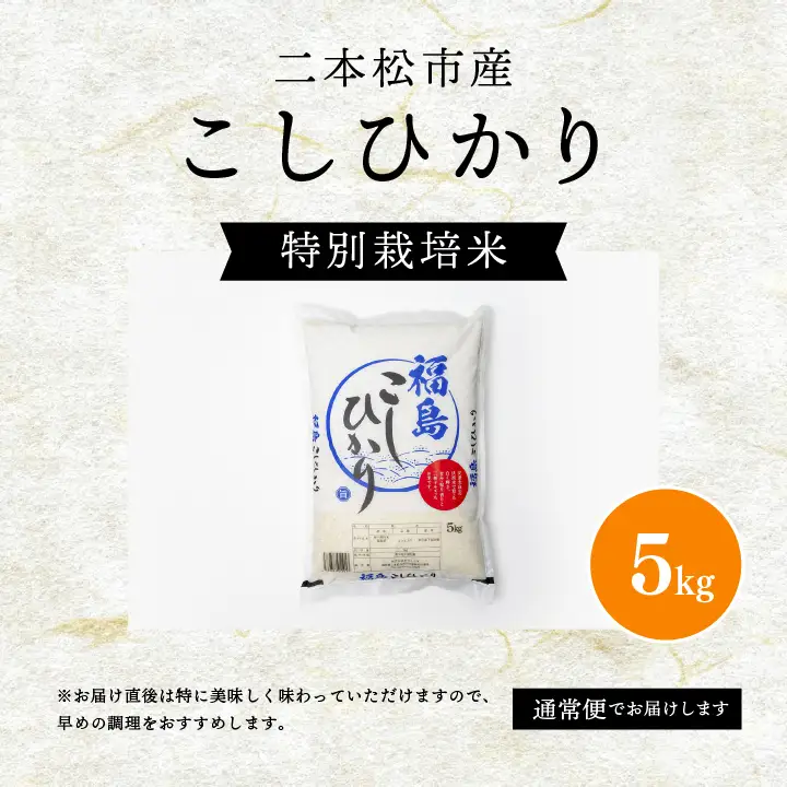 米 令和7年産 こしひかり5kg【株式会社あだたら米】