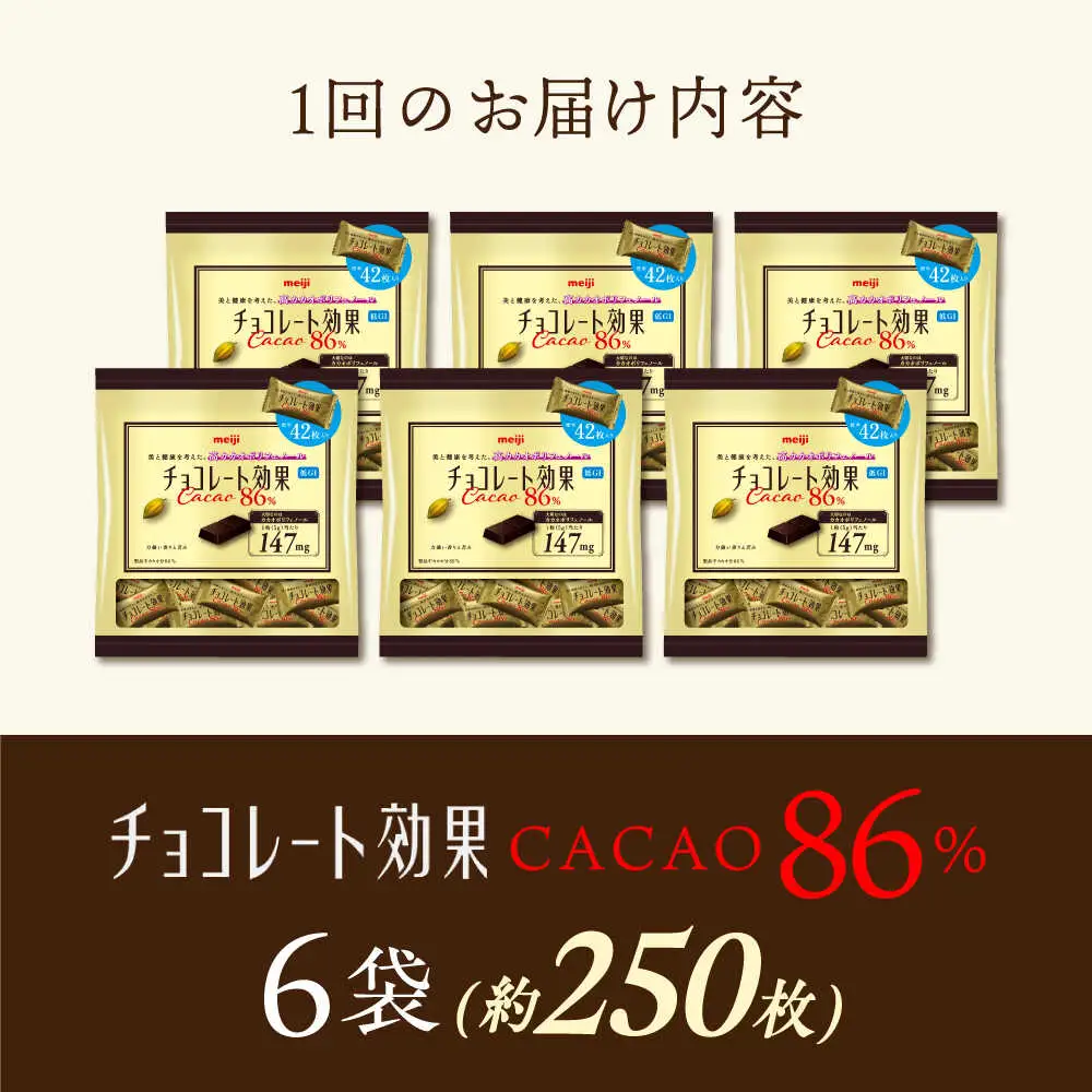 チョコレート効果カカオ86％ 6袋 約250枚 [AOAA058] チョコレート