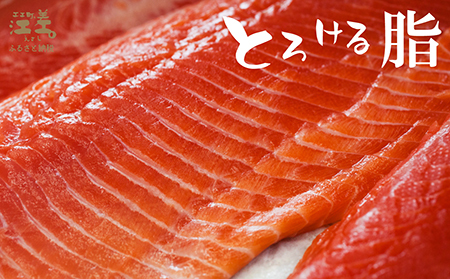 【数量限定】北海道産 サーモンのルイベ〈冷凍刺身〉お刺身用ブロック 6個　日本海 かもめ島海面養殖　純国産 ブランドサーモン『江さしっ子 繁虎』　とろける脂　活締め　浜のかあさん手作り　生食可　冷凍　小分け　個包装　トラウトサーモン　刺身　サーモンステーキ　カルパッチョ　海鮮　鮭　さけ　シャケ　しゃけ　さーもん　保存料不使用