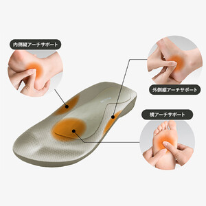 AKAISHI アーチフィッター603指圧 やわらかなソフト指圧の室内履きサンダル【チャコール】＜LLサイズ＞□