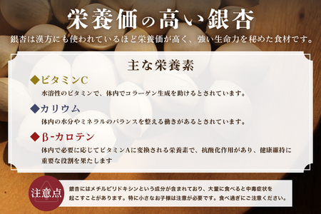 つくば 銀杏 ( ぎんなん ) 殻割 冷凍 500g 農薬不使用 無着色 贈答品 ギフト 高級 旬 食材 食品 国産 冷凍保存 産地直送 送料無料 (A24-001)