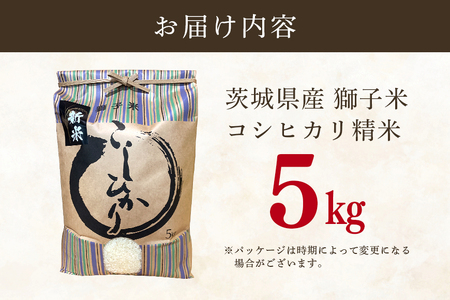 【令和7年産】獅子米 コシヒカリ 精米 5kg 岡田ファーム コンテスト受賞米 お米 白米 米 おこめ ブランド米 こしひかり 5キロ 国産 単一原料米 コメ こめ ご飯 銘柄米 茨城県産 茨城 産直 産地直送 農家直送 ごはん 家庭用 贈答用 お取り寄せ ギフト 茨城県 石岡市 (B02-001)