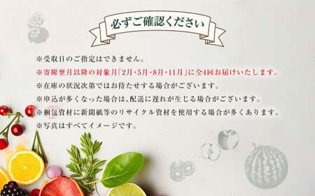【年4回定期便(2月・5月・8月・11月配送)】旬のフルーツ定期便 食べ比べセット 季節により厳選した果物を2品目詰め合わせ ／ 果物 くだもの 長崎県 長崎市