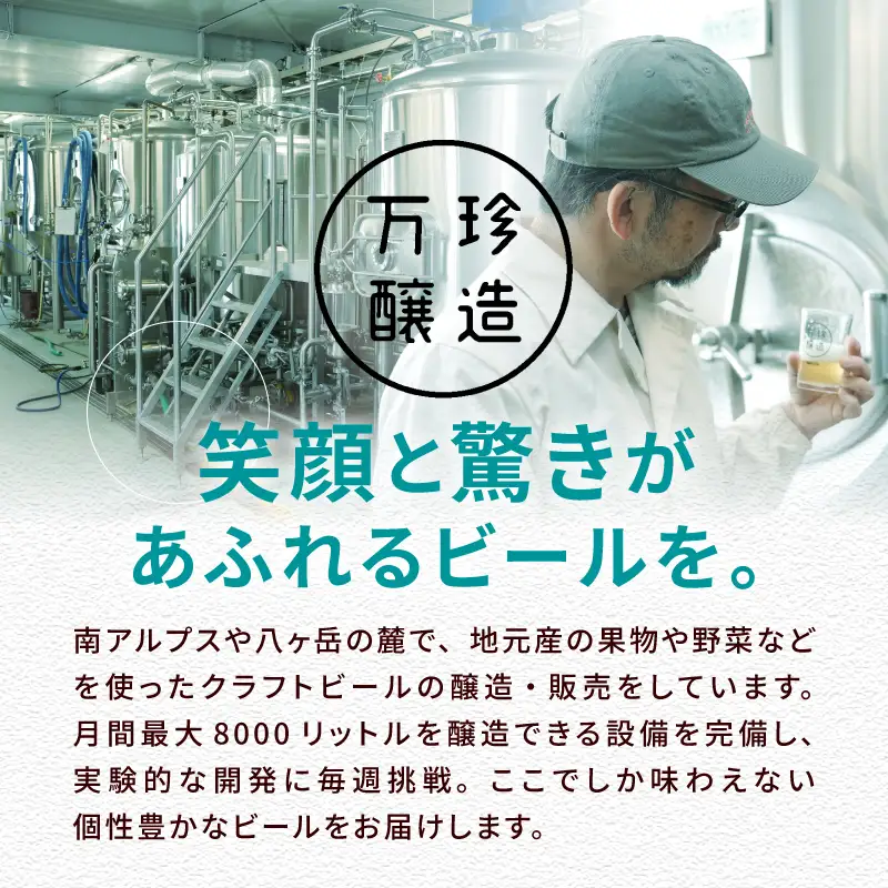 万珍醸造　クラフトビール　NEW COLONY＋季節のおまかせ5種5本　計6本セット [h344]
