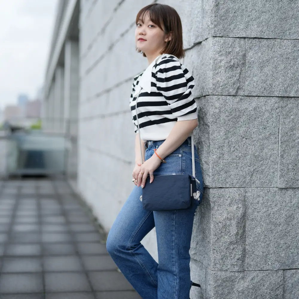 豊岡鞄 TUTUMU Osanpo Wallet（S3100 24-178）ネイビー