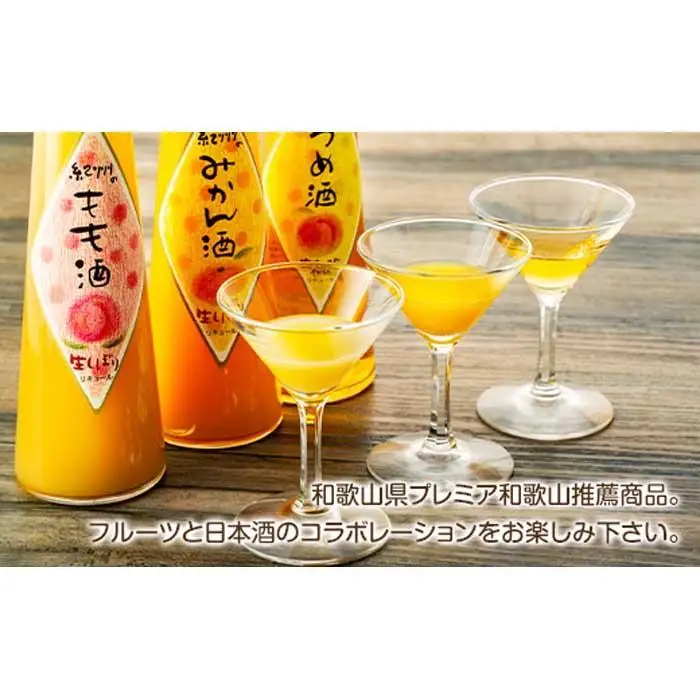 和歌山こだわりリキュール 紀州フルーツの酒3本ギフト