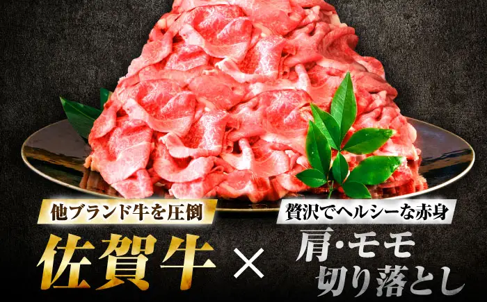 【7営業日以内発送！】 佐賀牛 肩・モモ切り落とし 1kg(500g×2) 吉野ヶ里町/丸宗ミート[FDP020]