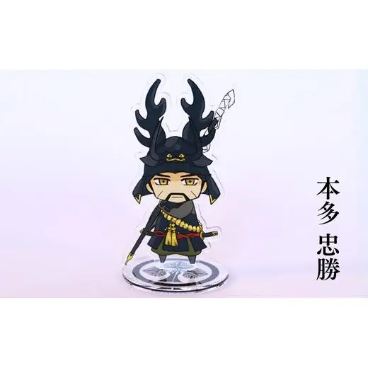 【アクリルスタンド】東軍の英傑たち（家康（しかみ像）　直政　忠勝　高虎） 豆本おまけ付