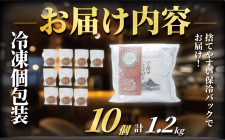 国産黒毛和牛×黒豚 ハンバーグ 10個  |  国産 ひき肉