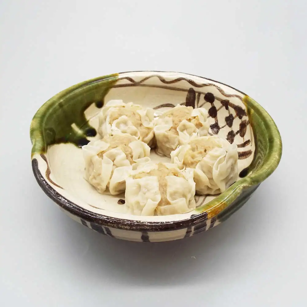 【瀬戸焼】塩草窯・織部まどつる 盛鉢 【山 佳】/ 陶器 皿 食器 / 瀬戸市[BBDH002]