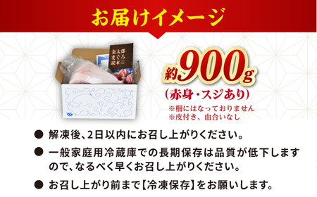  金太郎 マグロ 冷凍 赤身 約900g [RAC031]