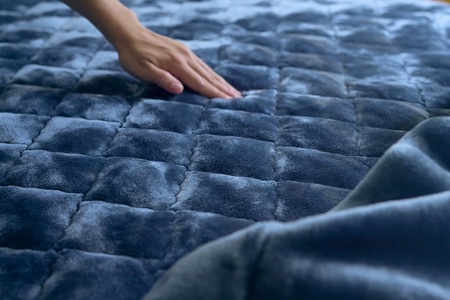 アクリル敷きパッド 極暖 吸湿発熱 シングルサイズ 100×205cm