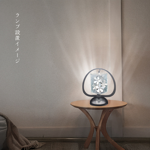 ステンドグラス ランプ 白 LED 照明 ステンドグラス