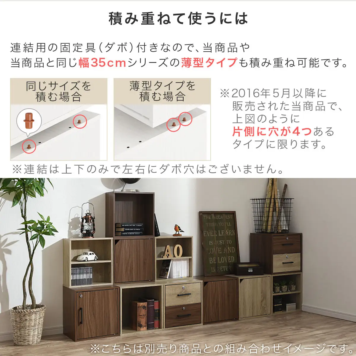 完成品でお届け】鍵付き収納ボックス〔幅35cm・引出し付きタイプ