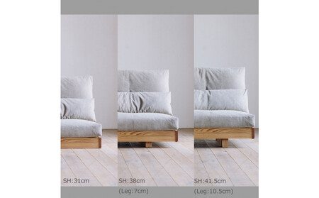 〈HIRASHIMA〉天然無垢材 ふっくらと全身を包む ハイバックスタイルのソファ LIBERIA PLUS Sofa 168 ファブリック / カプリス