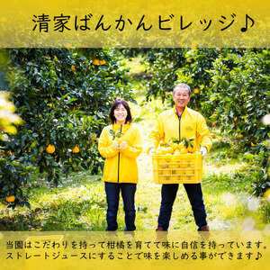 河内晩柑ストレートジュース 6本×1000ml 100% 河内晩柑 愛南ゴールド ジュース 清家ばんかんビレッジ