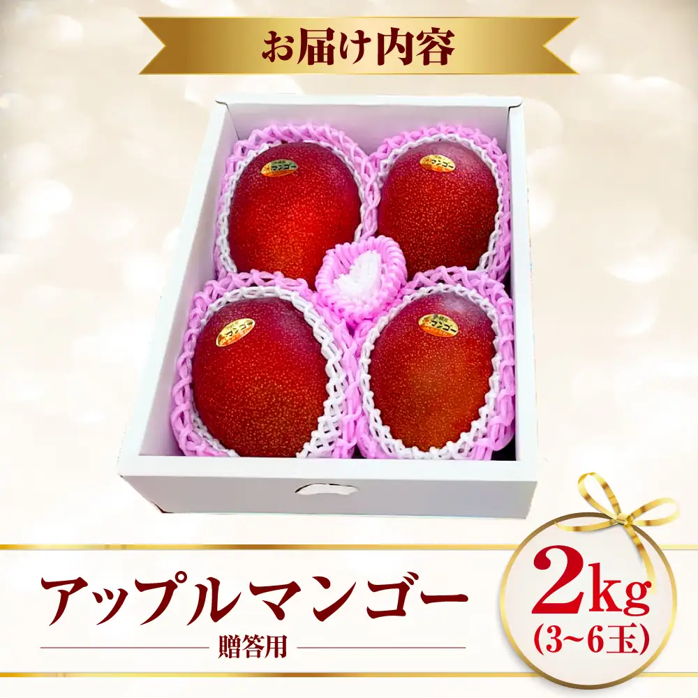 【2027年発送 先行予約】アップルマンゴー 贈答用 2kg マンゴー BCCU001
