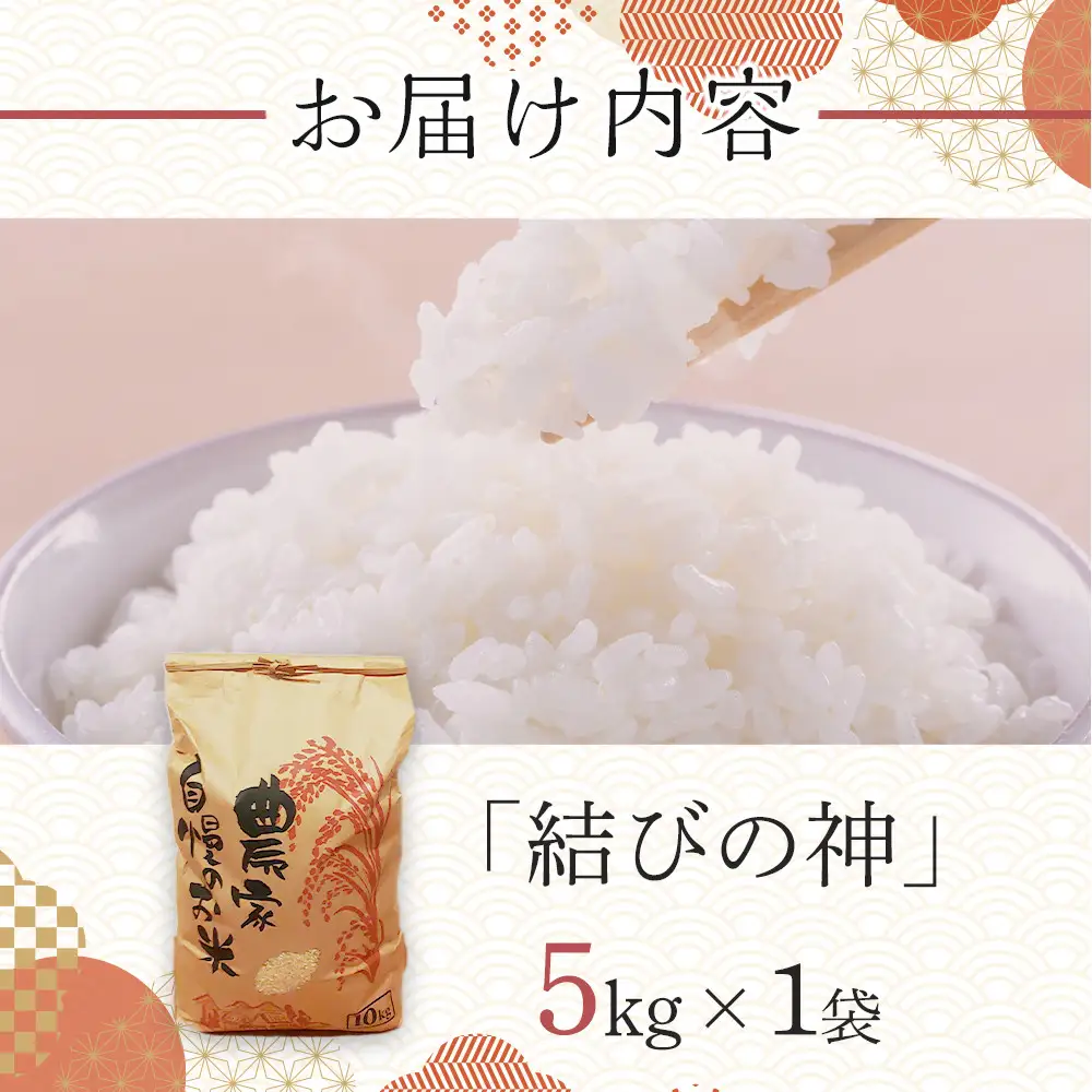【先行予約】R8年産 白米 結びの神　5kg　三重県オリジナル品種