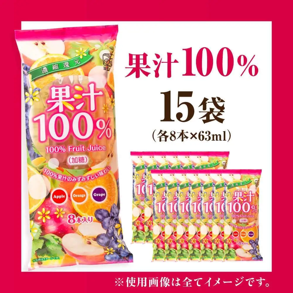 棒ジュース 果汁100% 15袋 / 光武製菓株式会社[UEN003] ジュース