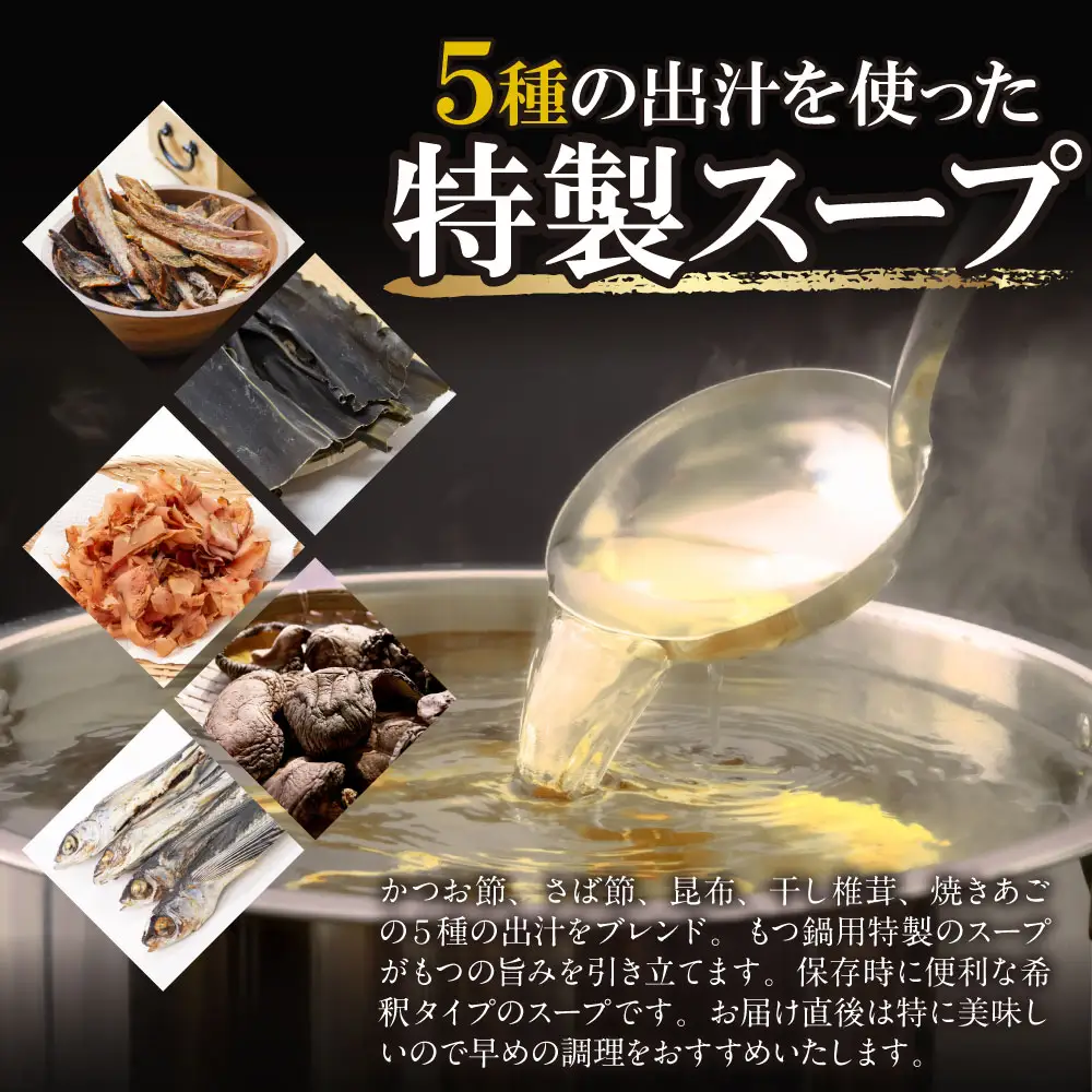 Z86-17 博多特選もつ鍋（2.5人前)（醤油味） もつ鍋
