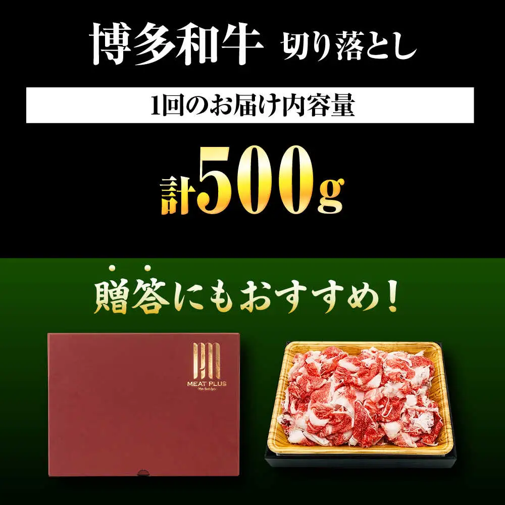 【全12回定期便】博多和牛 切り落とし 500g[BGAB100]牛肉 大容量