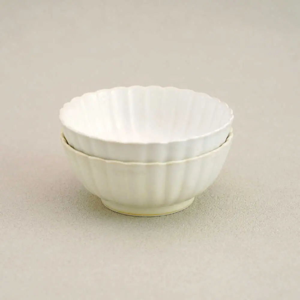 【波佐見焼】花しのぎ 小鉢 ペア 白【団陶器】[PB180]