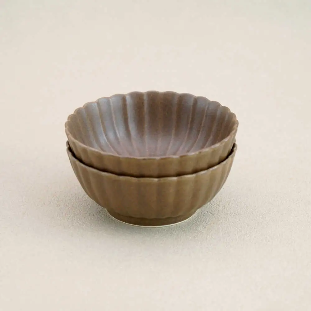 【波佐見焼】花しのぎ 小鉢 ペア 栗【団陶器】[PB181]