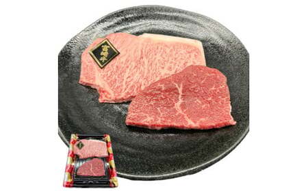 A4等級以上 宮崎牛ステーキ 2種食べ比べセット （330g） 内閣総理大臣賞 牛肉 和牛 黒毛和牛 ブランド牛 宮崎牛 和牛 国産 サーロイン サーロインステーキ 赤身ステーキ 食べ比べ ステーキ