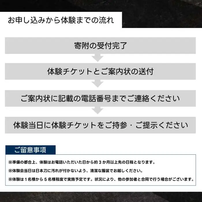 外国籍刀匠として初めて「現代刀職展 新人賞」受賞　ジョハン・ロイトヴィラーによる日本刀鑑賞会チケット 4名様分 体験 刀 日本文化 伝統文化 195007