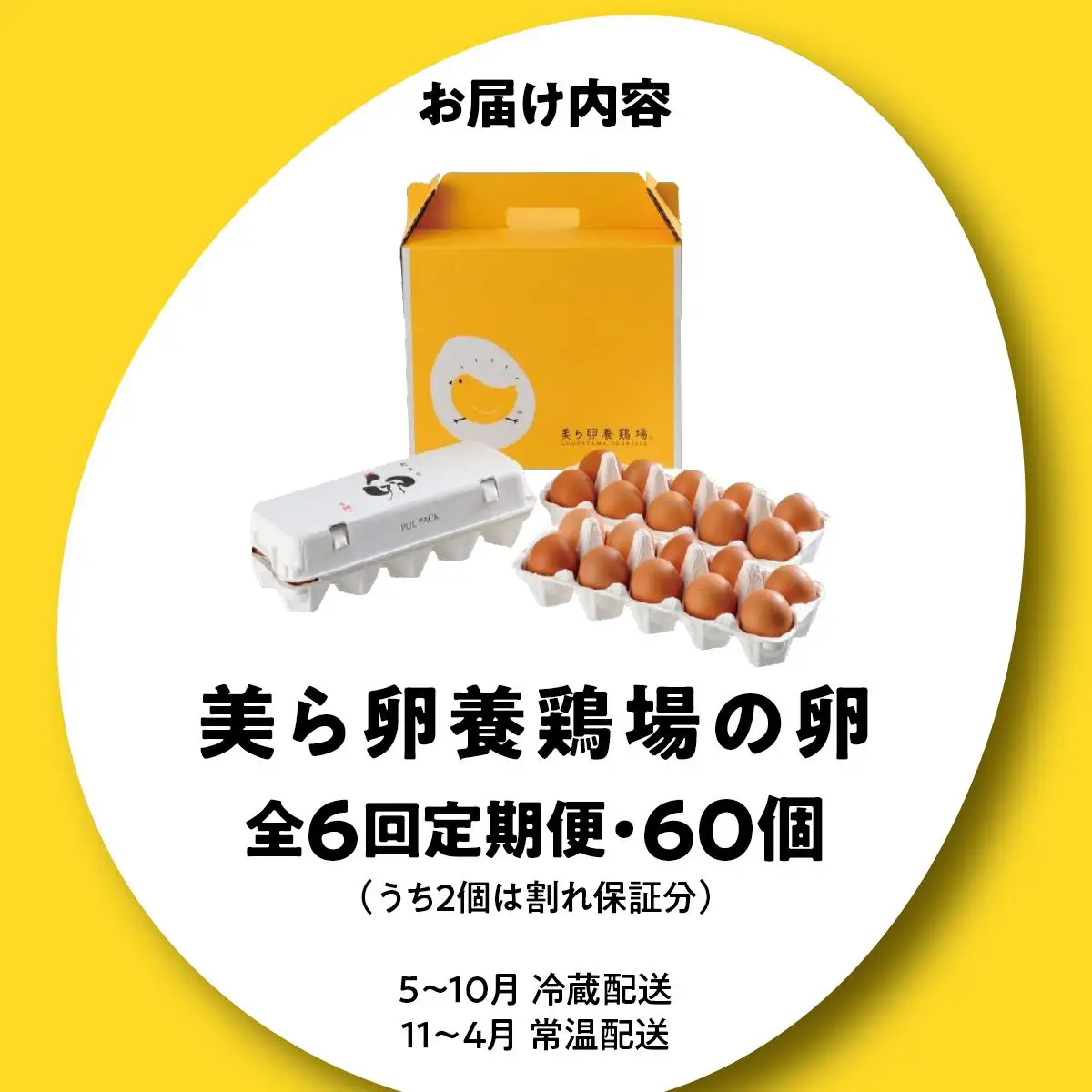 美ら卵養鶏場の卵 60個【6ヶ月定期便】   