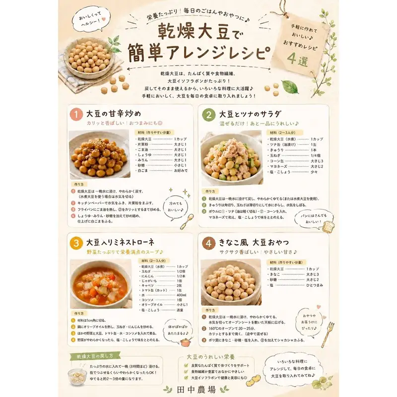 有機JAS 無農薬大豆（トヨムスメ）【400g】_I001-0987