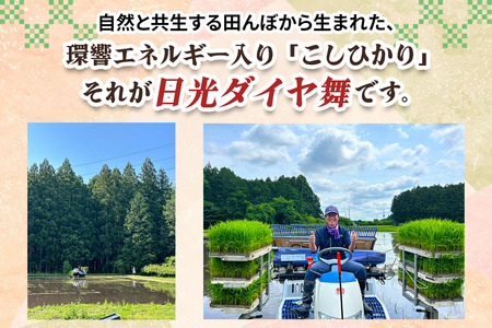 [定期便／3回] JAS有機認定 こしひかり 合計9kg (3kg×3回) [日光ダイヤ舞／玄米3kg] 令和8年10月中旬より順次発送 [0924]