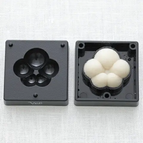 【手作り和菓子シリーズ】●練りきり型（へら付）：花シリーズ● プラスチック製 和菓子 調理 料理 製菓 キッチン 調理器具 和菓子 お菓子 抜き型 押し型 型抜き ねりきり 押し寿司 千葉真知子先生監修〈スケーター株式会社〉   8-049