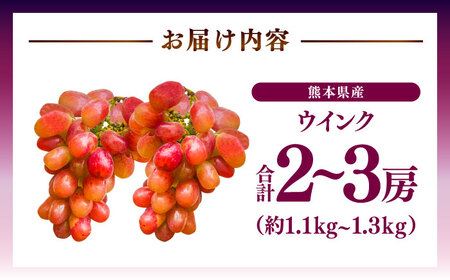【限定数量】【10月下旬発送開始】ウインク 約1.1kgから1.3kg 合計2から3房 ウインク[BHBO004]
