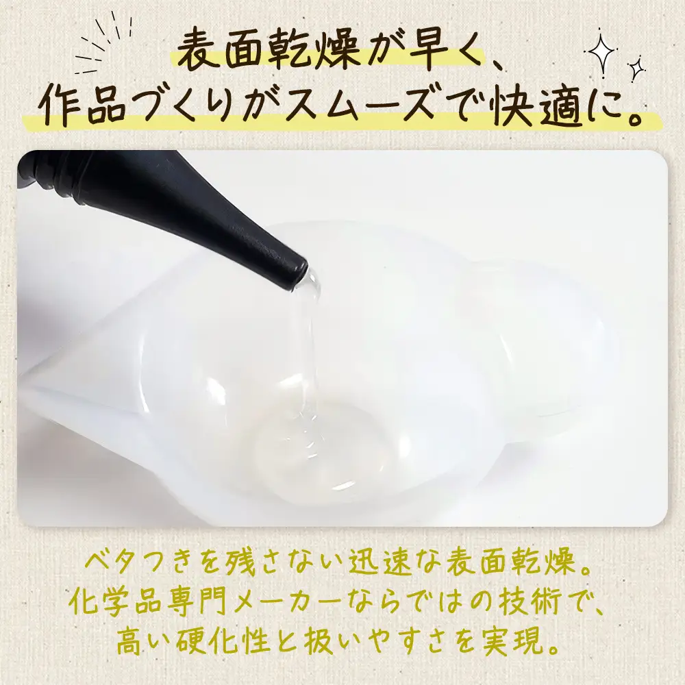 UV‐LEDレジン液　低粘度タイプ　100g入り×5本セット　手芸用クラフトUVレジン