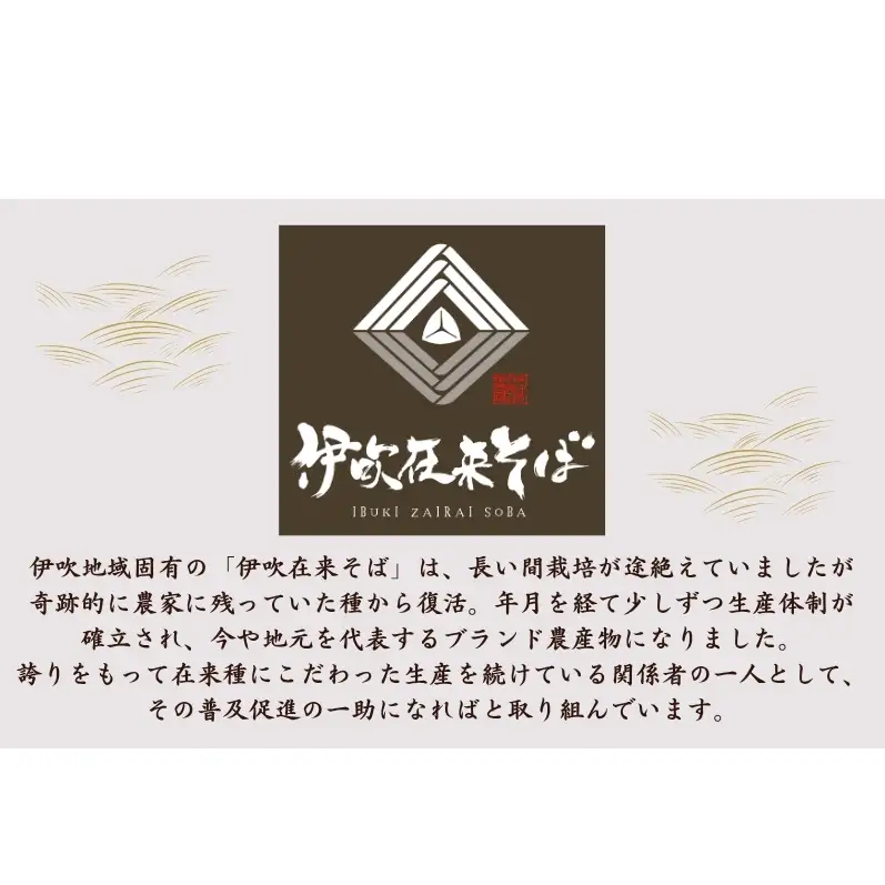 麺工房　伊吹長兵衛の伊吹在来そば　十割伊吹そば尽くし2セット