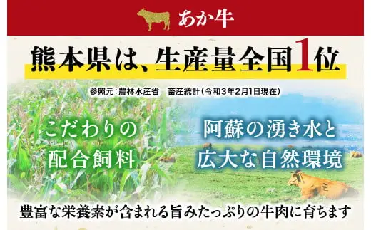 熊本県産 あか牛 モモステーキ 約1kg (約250g×4パック) 