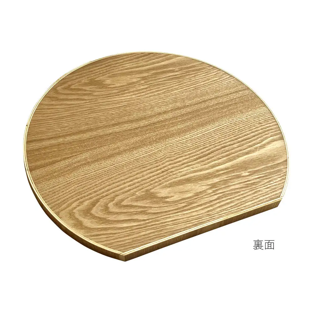 紀州漆器 木製 半月盆 美空 黒 お盆 トレー 約36cm