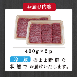 【A5等級】宮崎牛特選赤身焼肉 800g  宮崎牛 ブランド牛 和牛 牛肉 焼肉 特選和牛 赤身 A5 宮崎県 小林市
