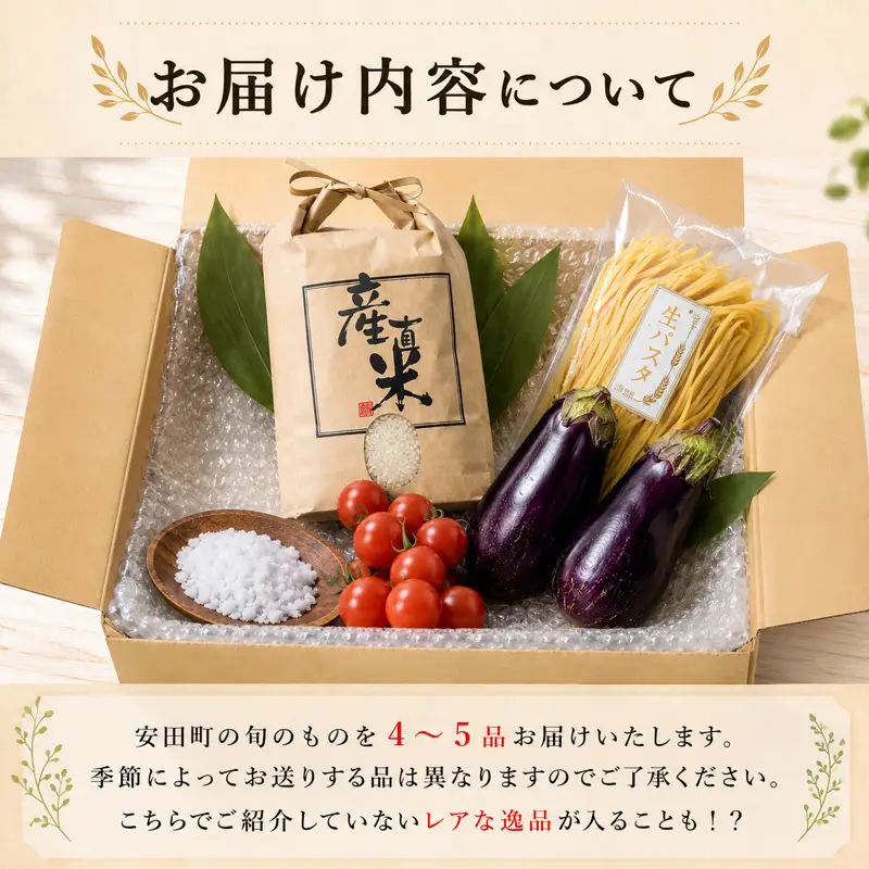 安田町のおいしいもの詰め合わせ 生パスタ 野菜 やさい 果物 フルーツ 米 調味料 スイーツ TR-06