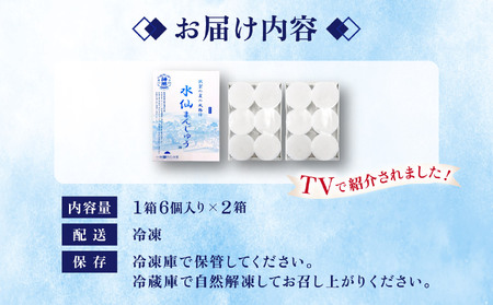 水仙まんじゅう 2箱（1箱6個入り）[009-a214]