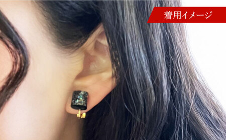 若狭塗イヤリング BLOMINA / イヤリング 若狭塗 伝統工芸品 小浜 / 若狭塗センター[BFEE001]