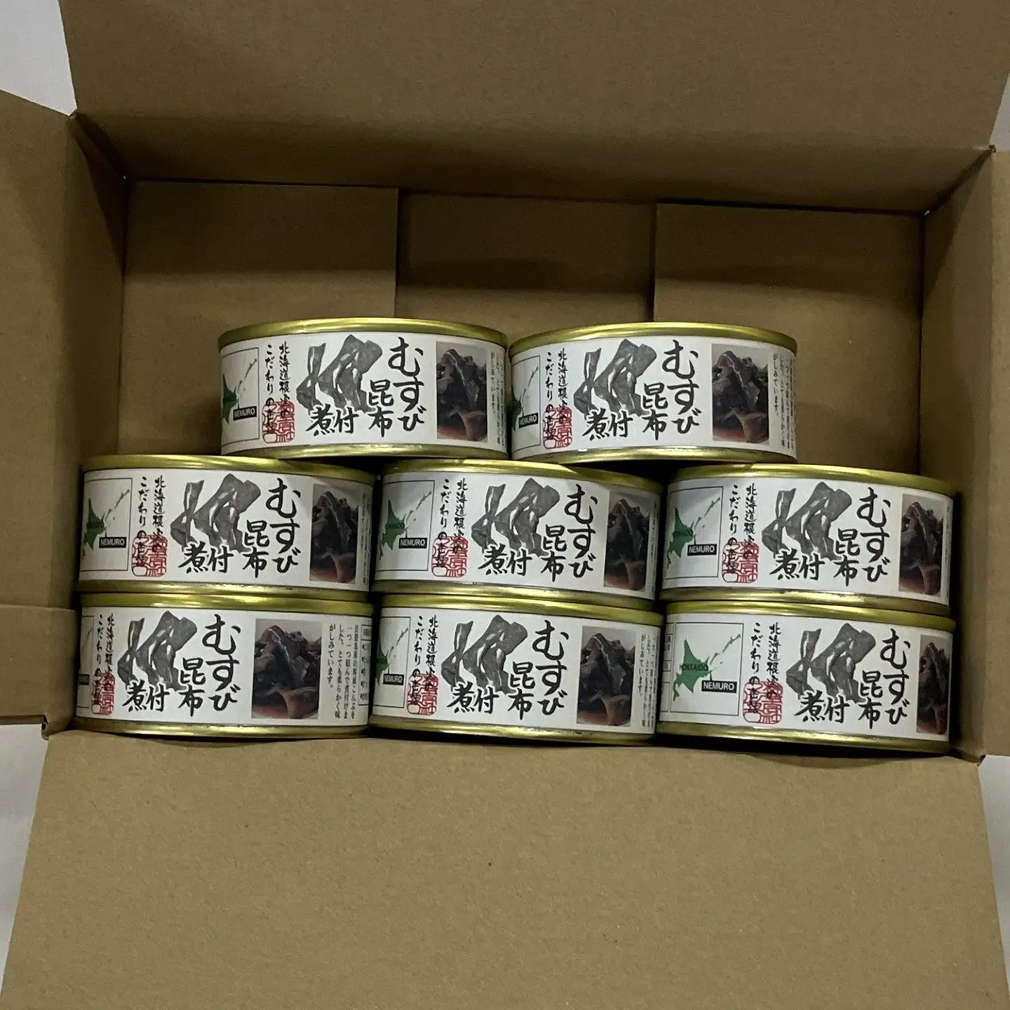 【北海道根室産】むすび昆布煮付95g×8缶 A-78022