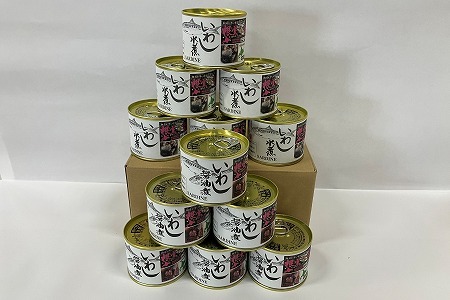 【北海道根室産】いわし水煮・醤油煮190g計12缶 B-78023